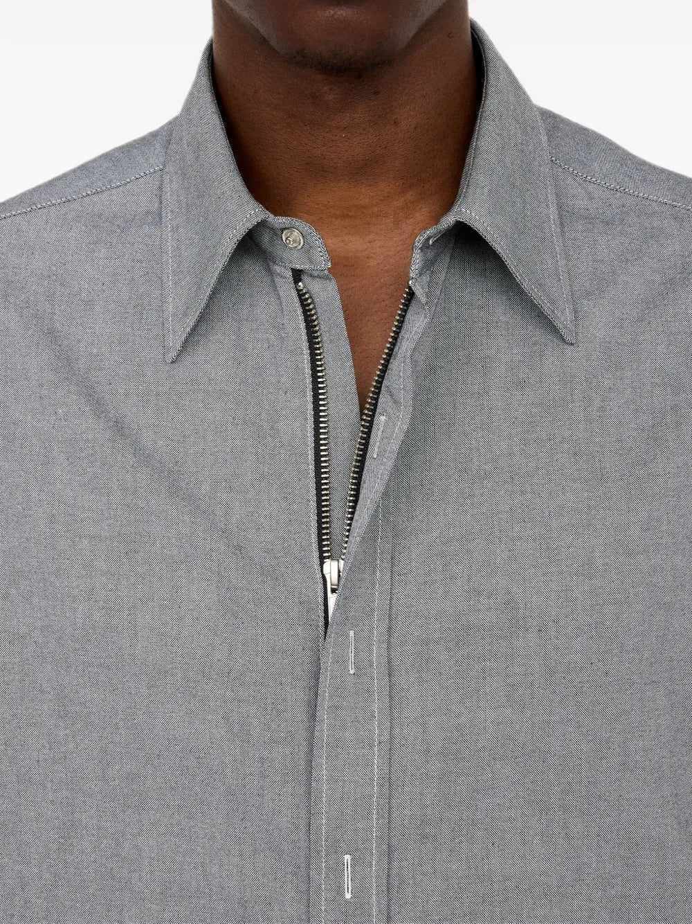 Maison margiela zip-fastening numeric signature shirt-MM6-Verso