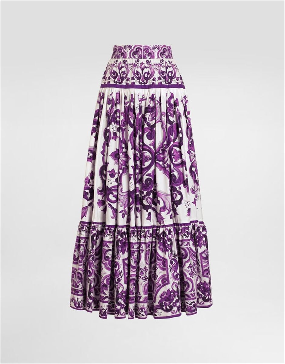 MAJOLICA-PRINT LONG SKIRT-DOLCE & GABBANA-Verso