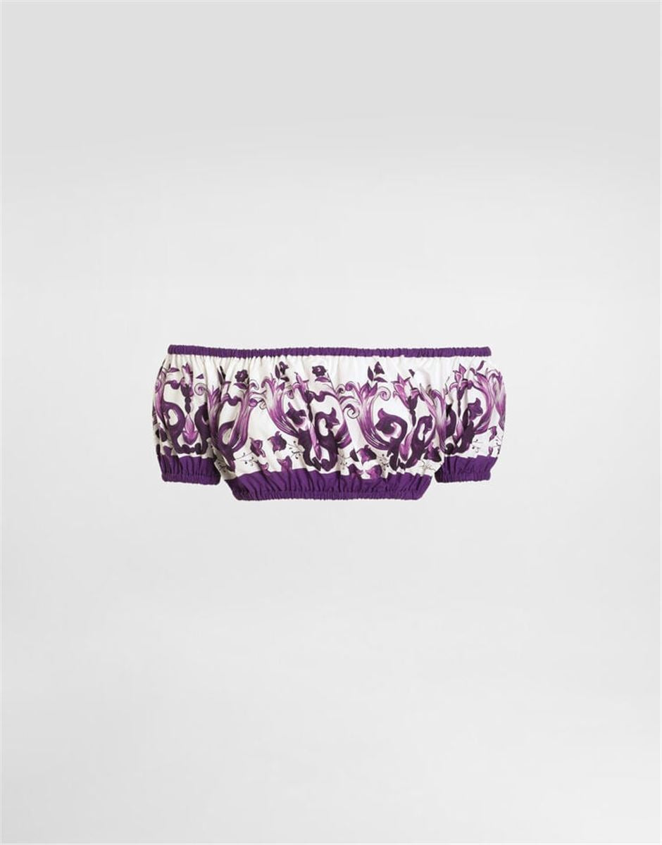 MAJOLICA-PRINT POPLIN TOP-DOLCE & GABBANA-Verso
