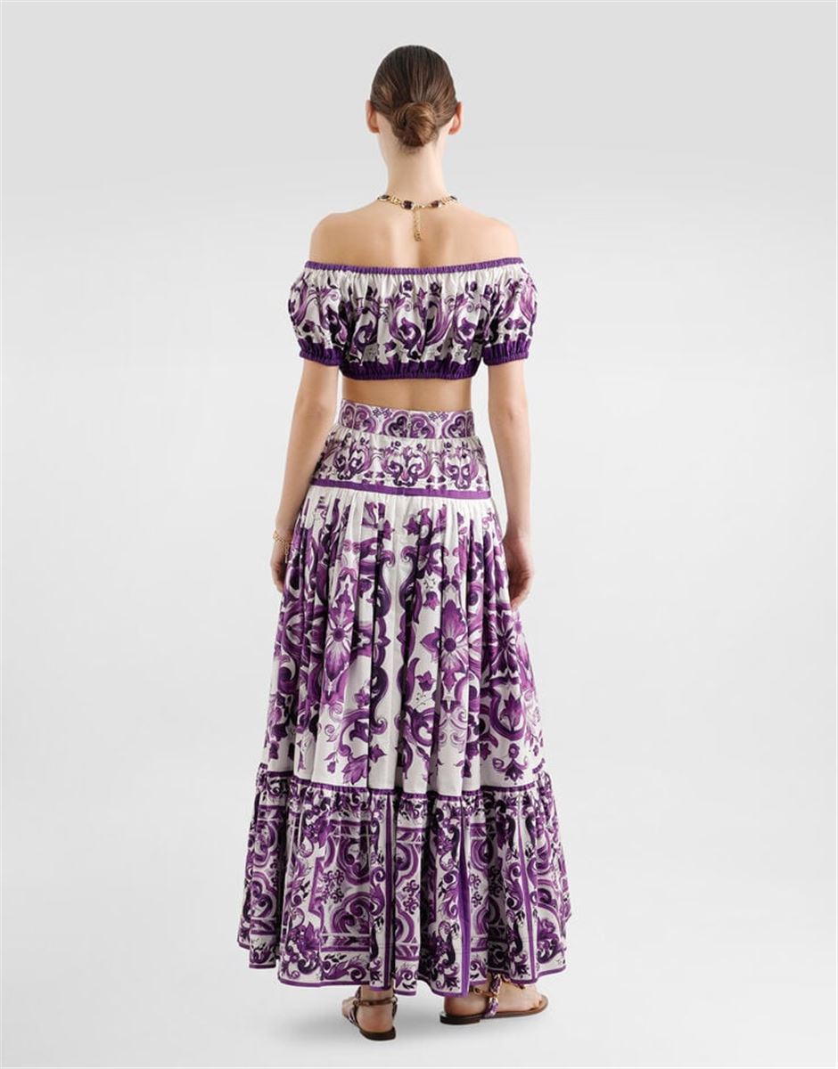 MAJOLICA-PRINT POPLIN TOP-DOLCE & GABBANA-Verso