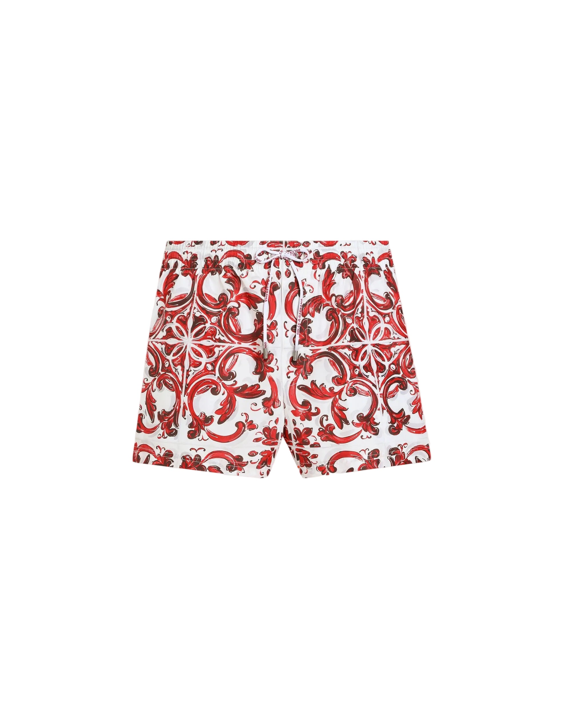 Majolica-print short swim boxer shorts-DOLCE&GABBANA-Verso