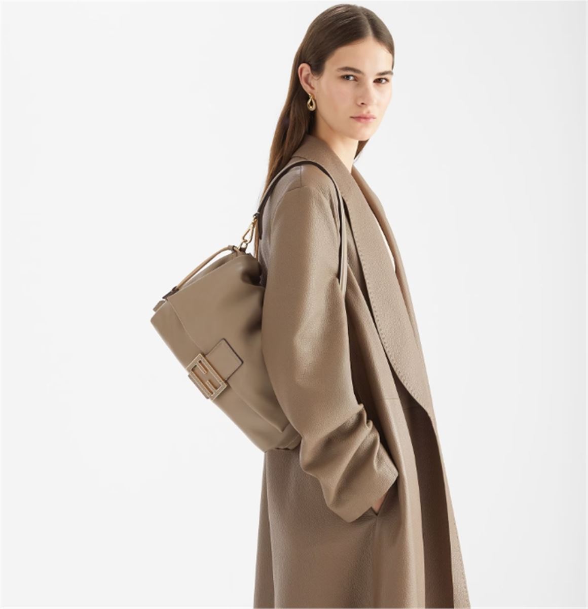 Mamma baguette large-FENDI-Verso