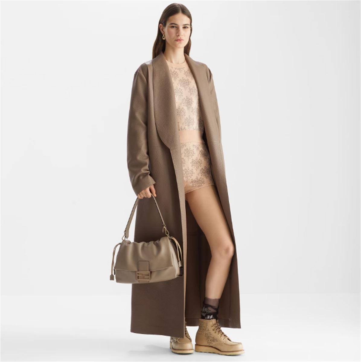 Mamma baguette large-FENDI-Verso