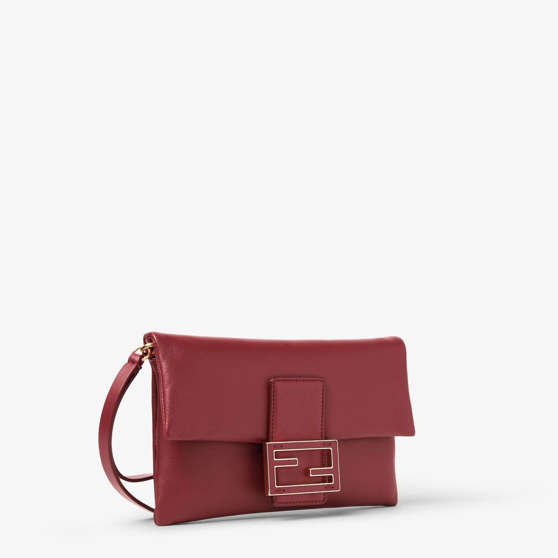 Mamma baguette leather clutch bag-FENDI-Verso