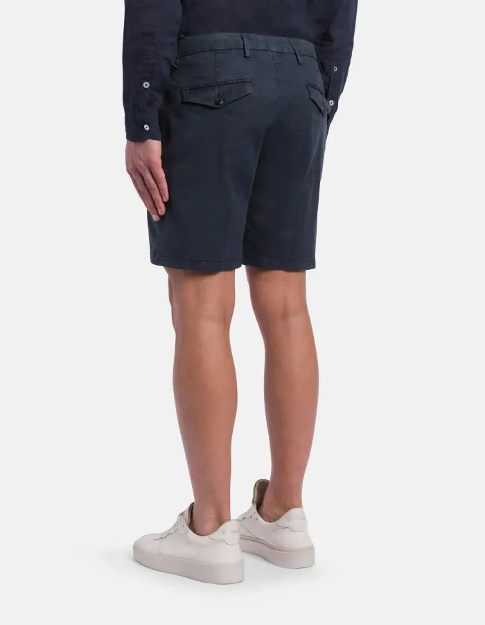 Manheim regular-fit bermuda shorts in linen and lyocell-DONDUP-Verso