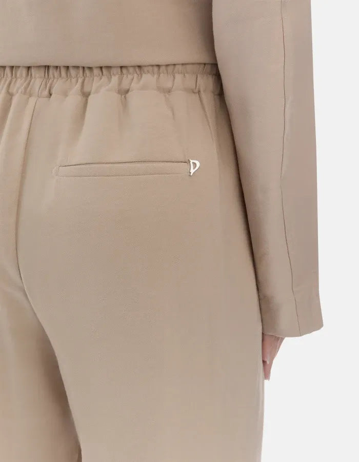 Marisol joggers in viscose gabardine-DONDUP-Verso