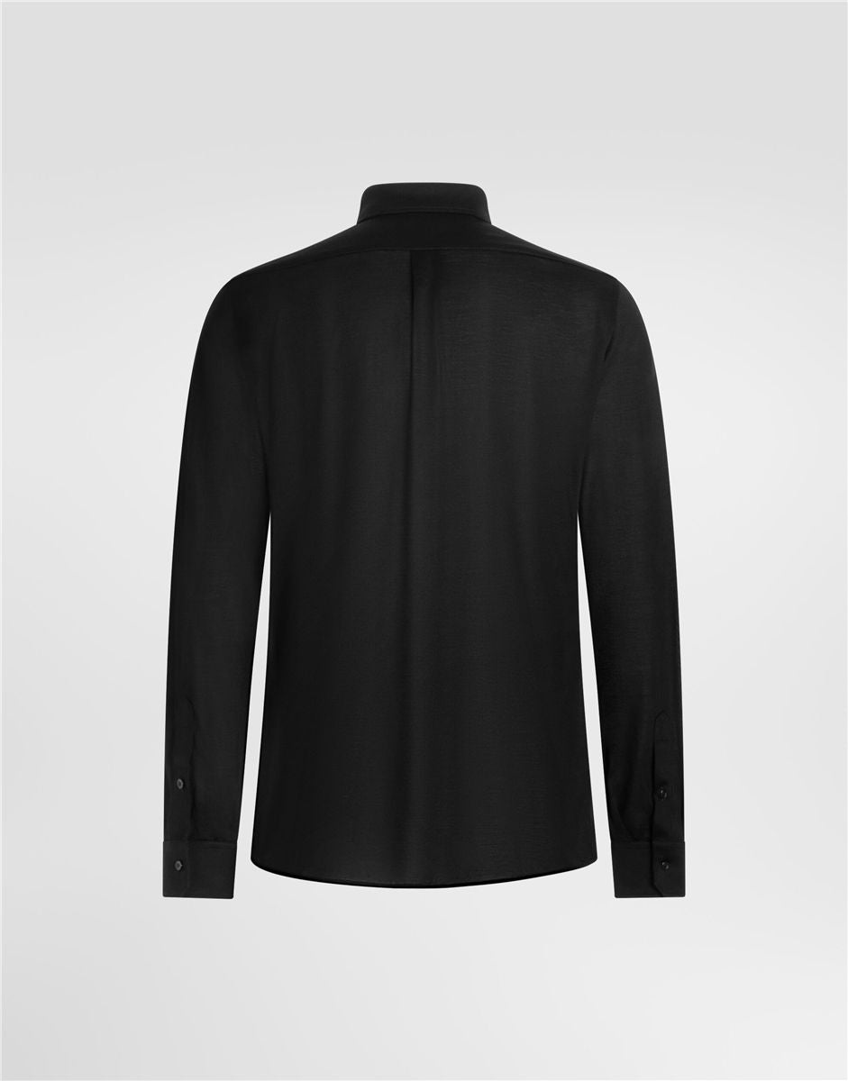 Martini shirt in melange jersey-DOLCE&GABBANA-Verso