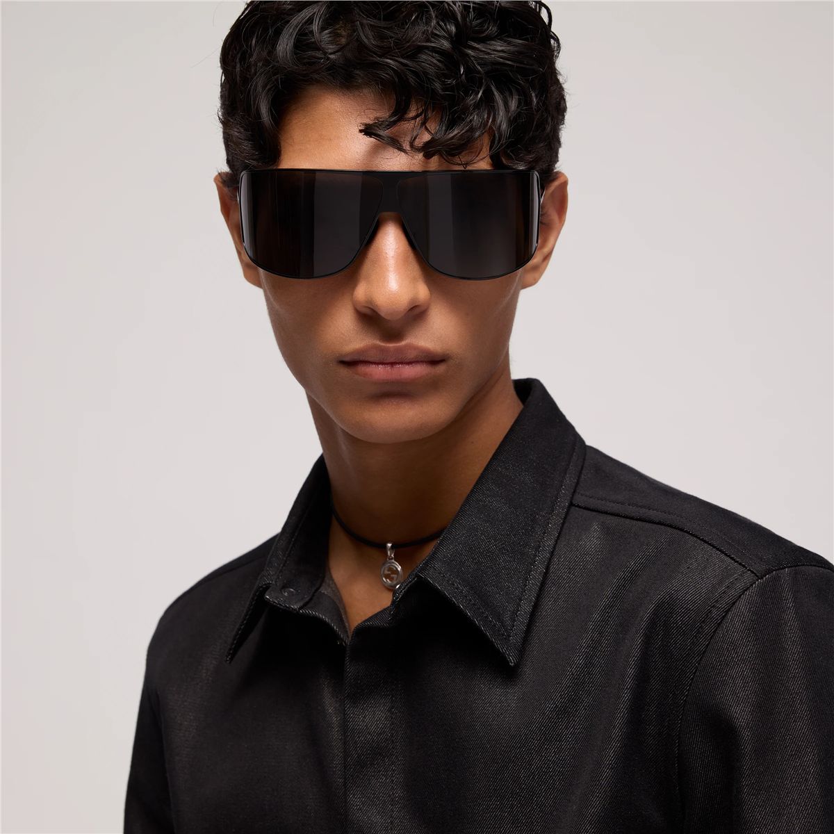 Mask frame sunglasses-GUCCI-Verso