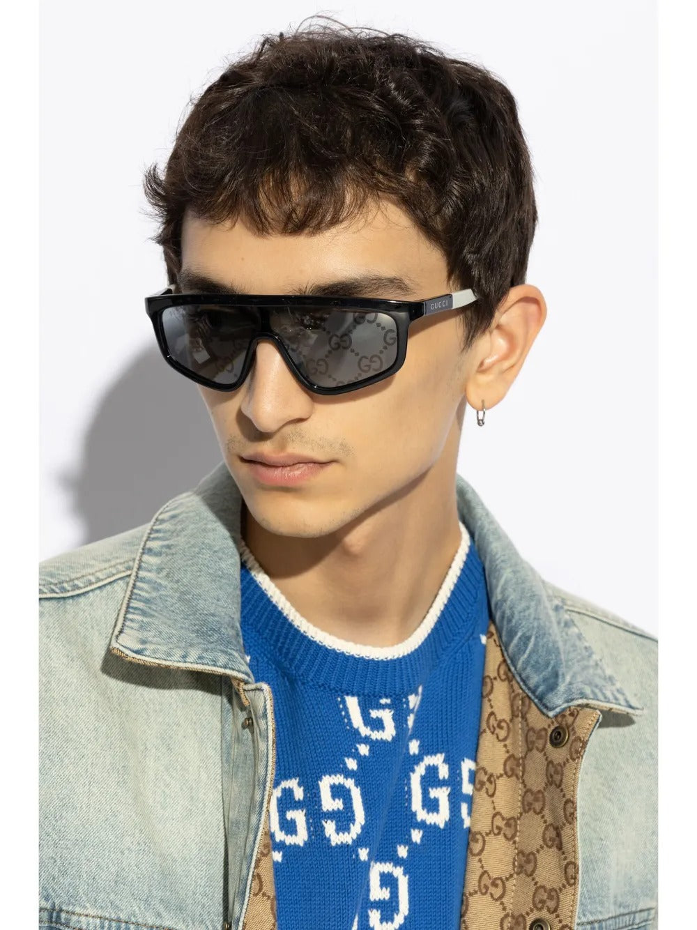 Mask Frame Sunglasses-GUCCI-Verso