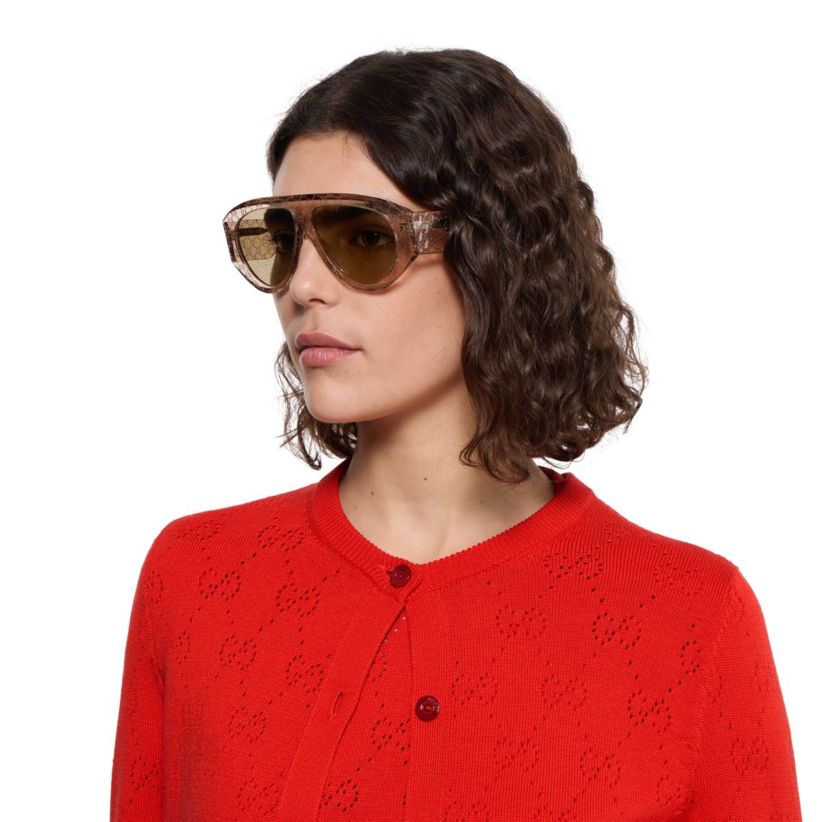 Mask frame sunglasses-GUCCI-Verso