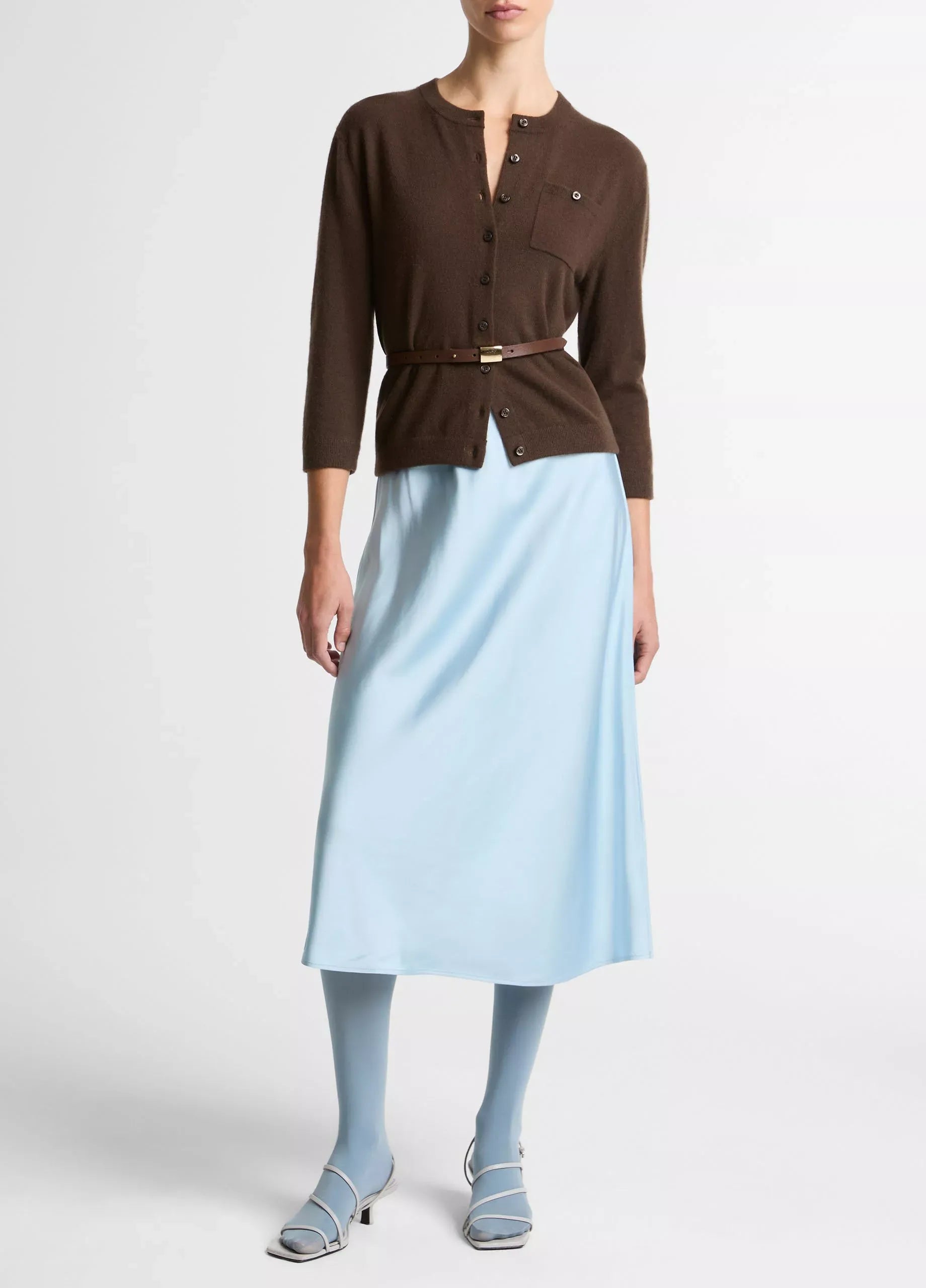 Matte Satin Slip Skirt-VINCE-Verso