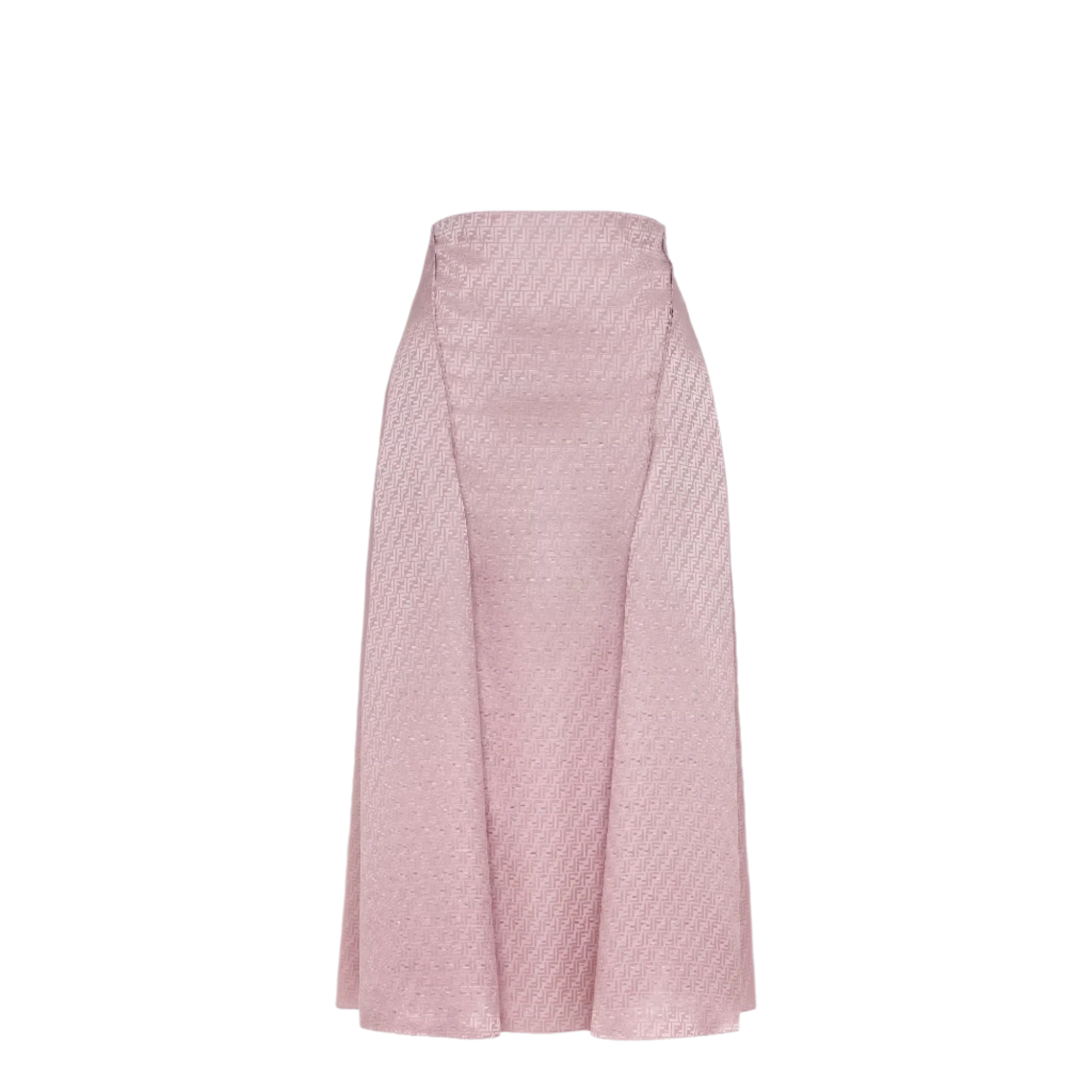 MAUVE PINK FF SILK SKIRT -  FENDI -  Verso