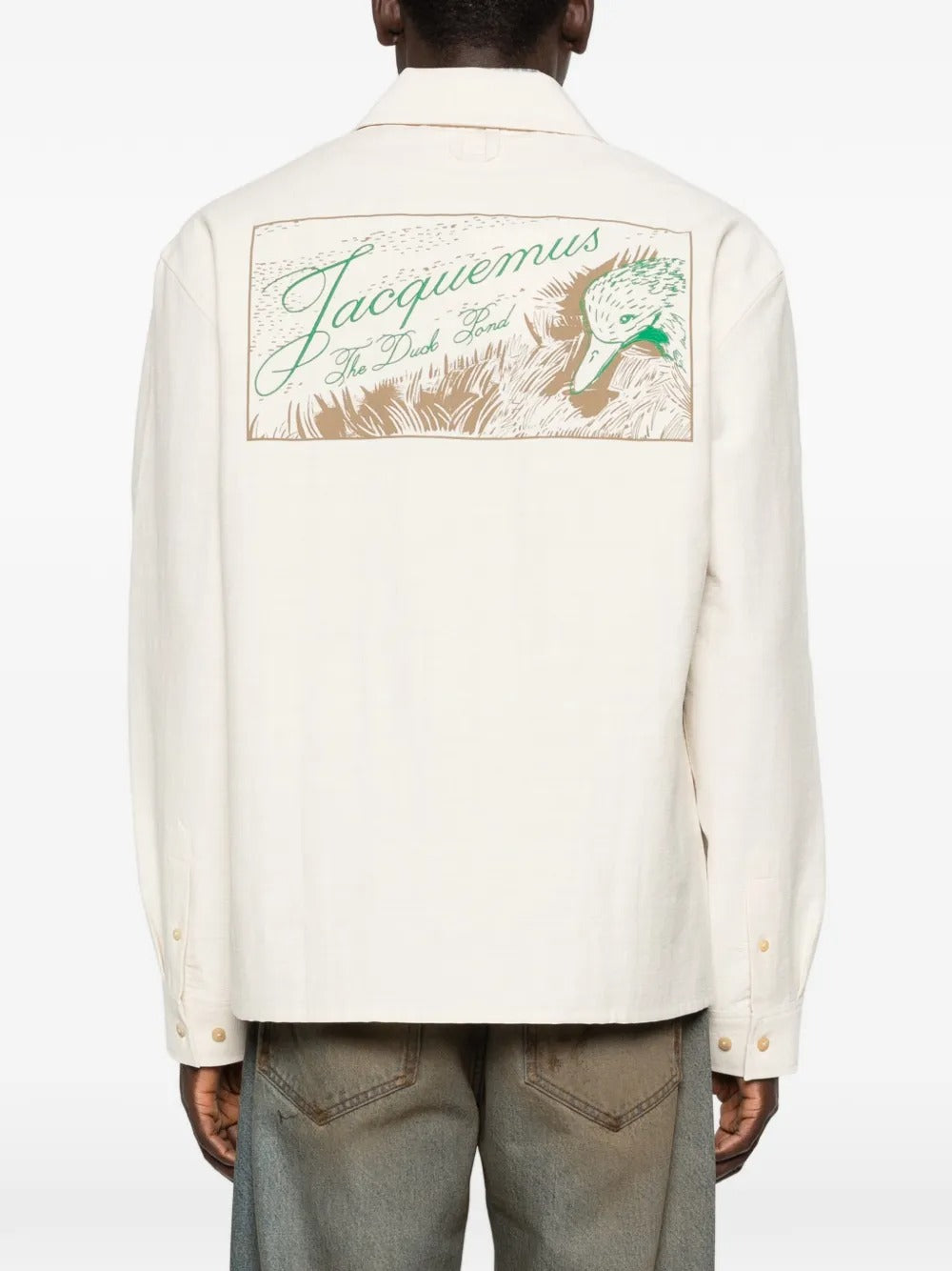 Mecano embroidered-logo zip shirt-JACQUEMUS-Verso