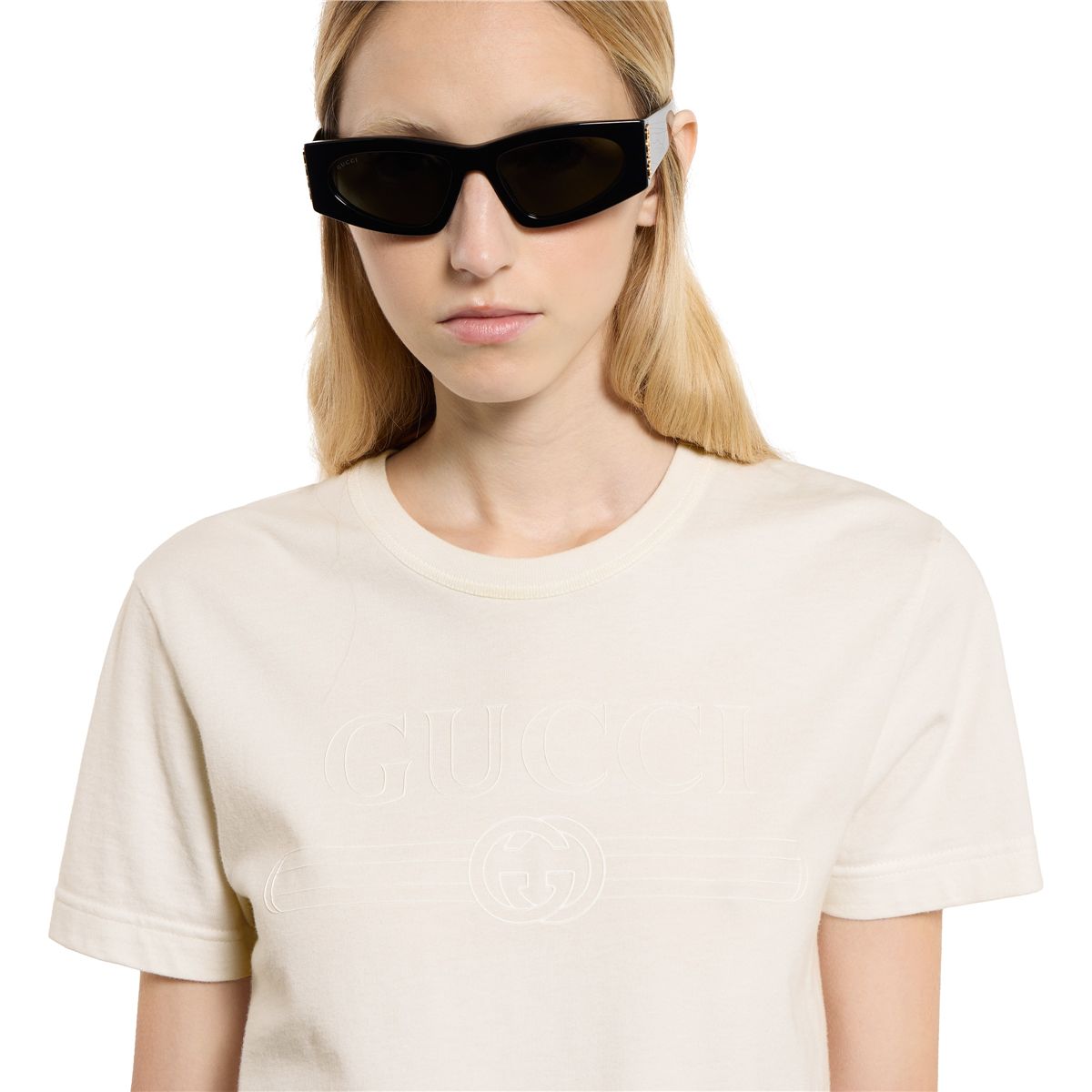 Medium cotton jersey t-shirt-GUCCI-Verso