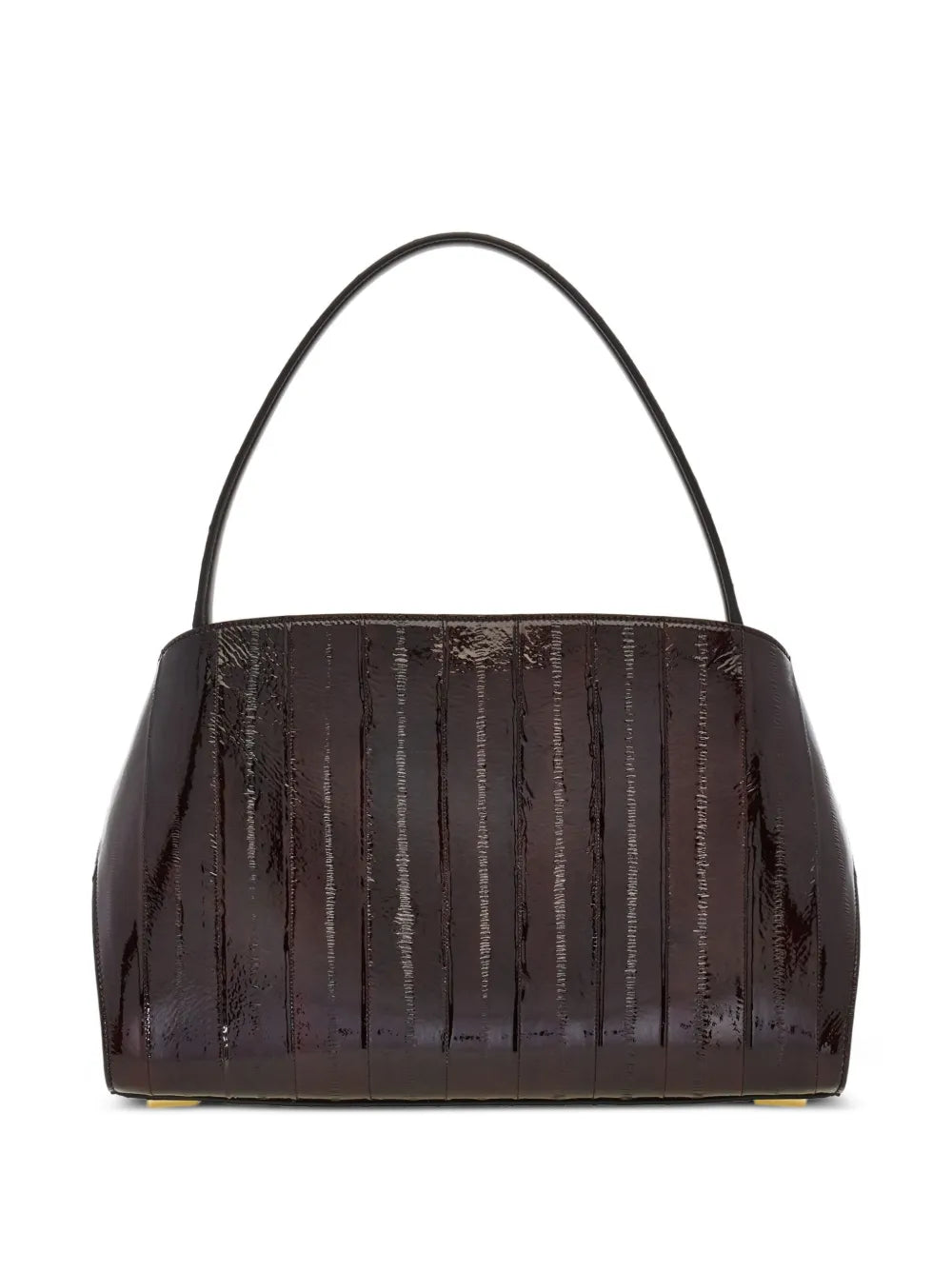 Medium hug gancini-buckles eel-skin shoulder bag-FERRAGAMO-Verso