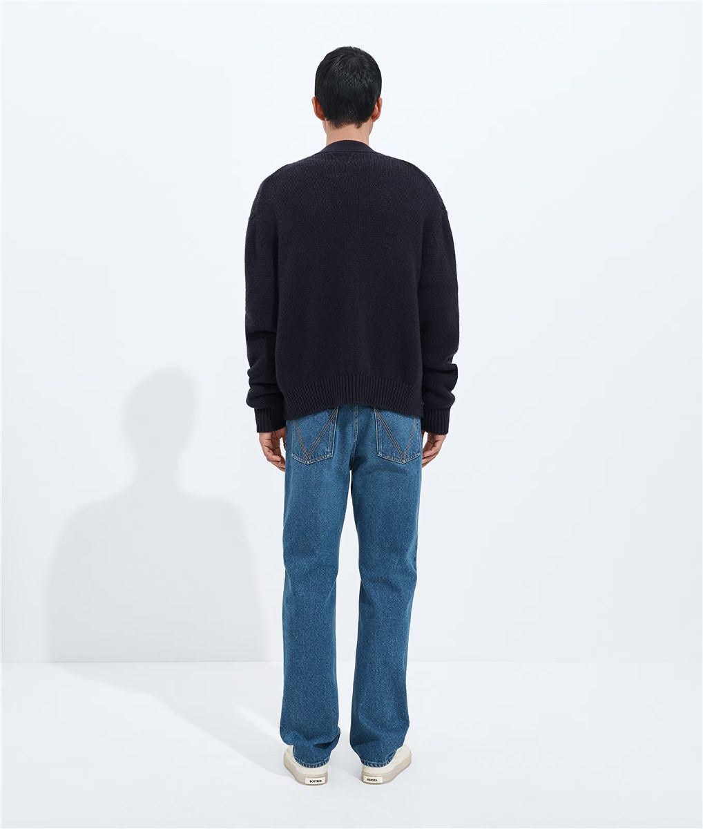 Medium indigo straight leg jeans-BOTTEGA VENETA-Verso