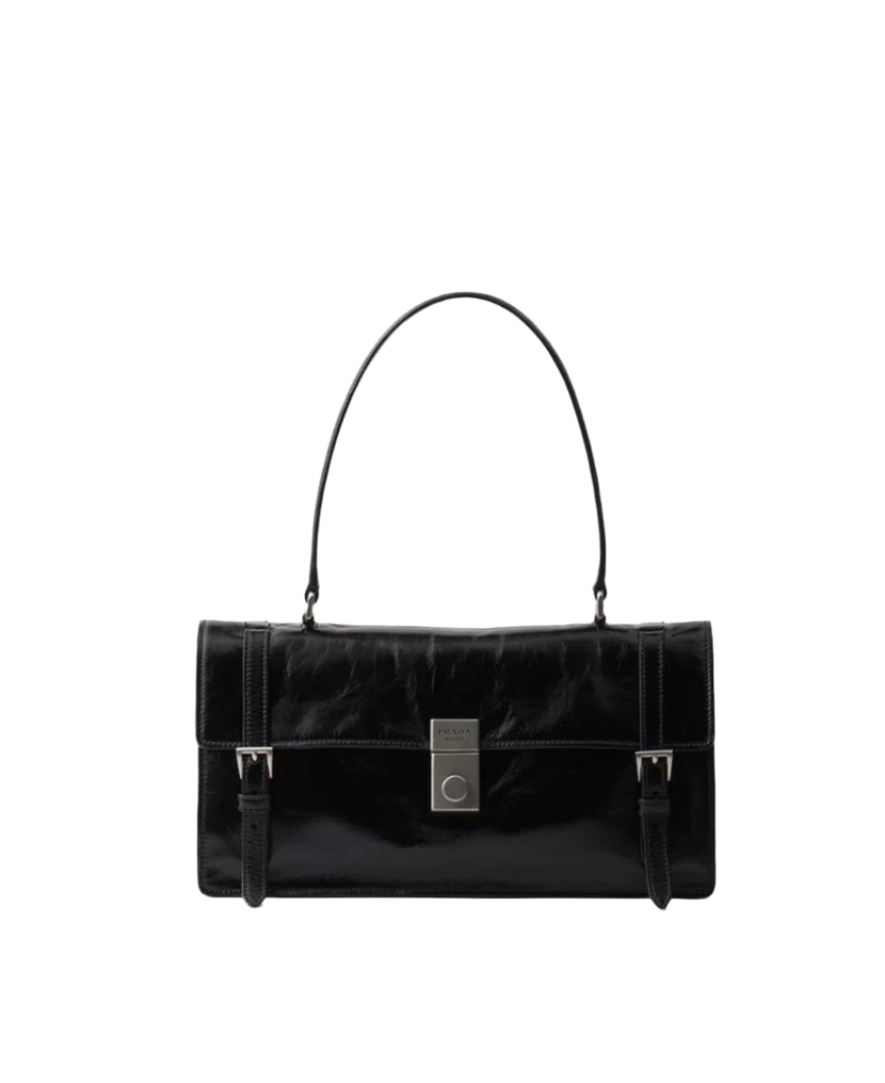 MEDIUM LEATHER HANDBAG - PRADA - Verso
