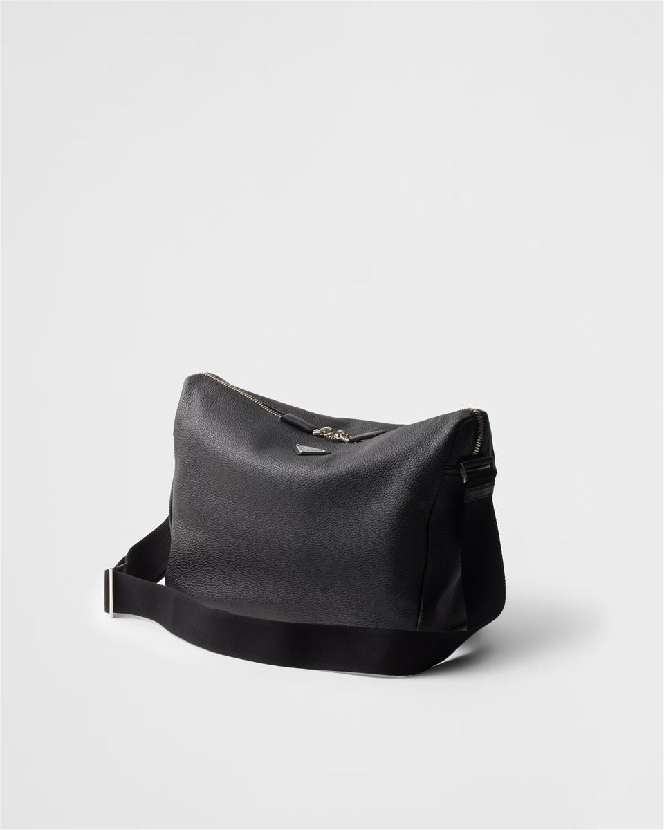 Medium Leather Shoulder Bag-PRADA-Verso