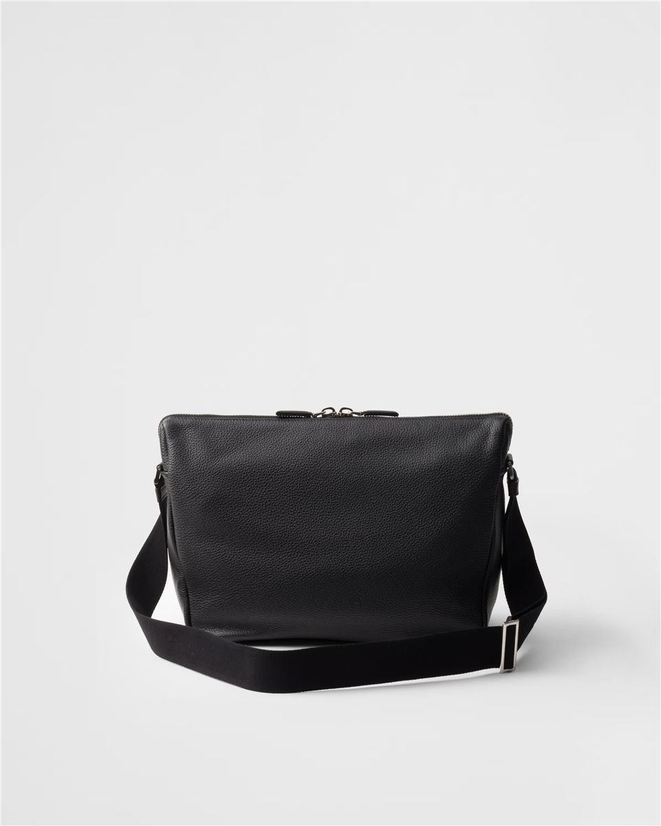 Medium Leather Shoulder Bag-PRADA-Verso