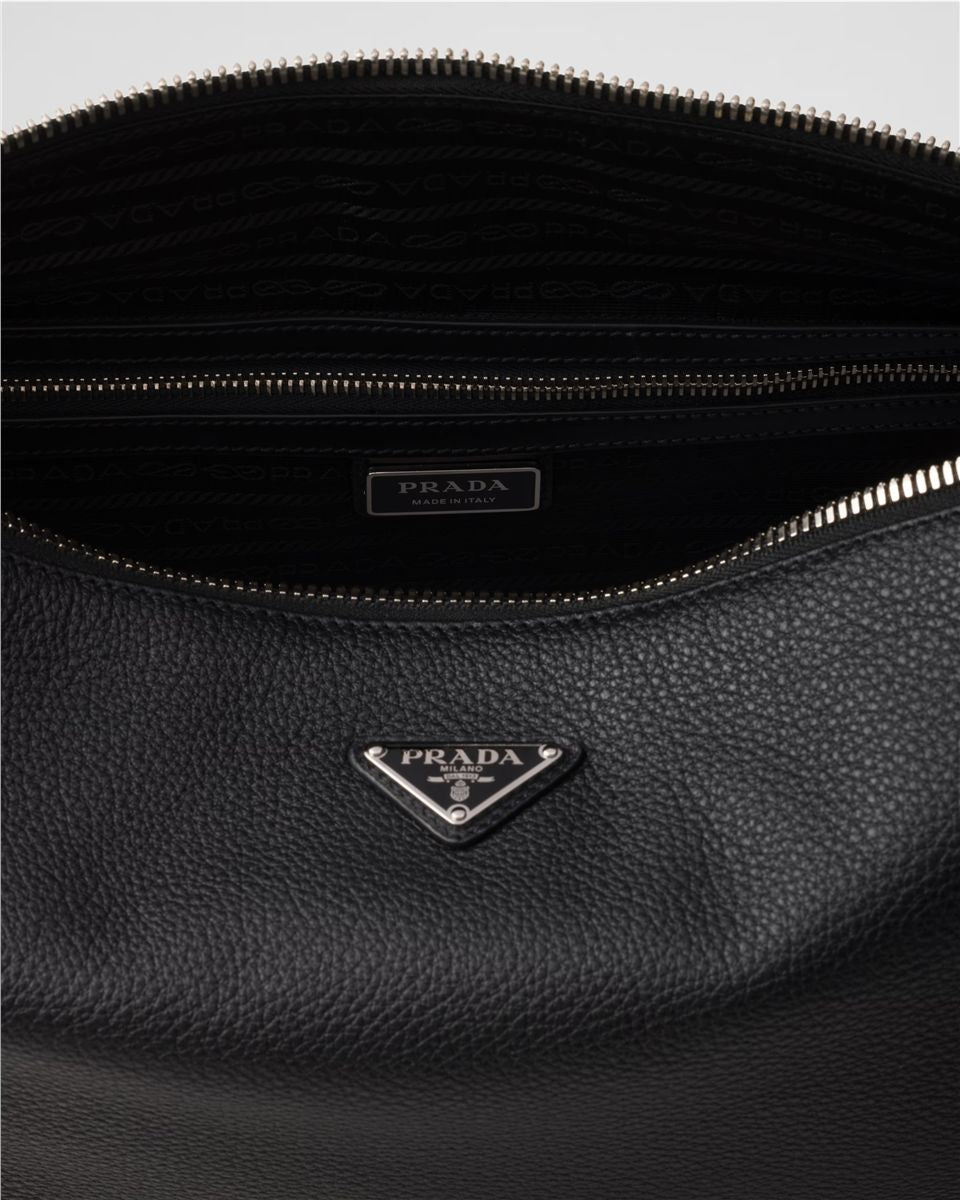 Medium Leather Shoulder Bag-PRADA-Verso