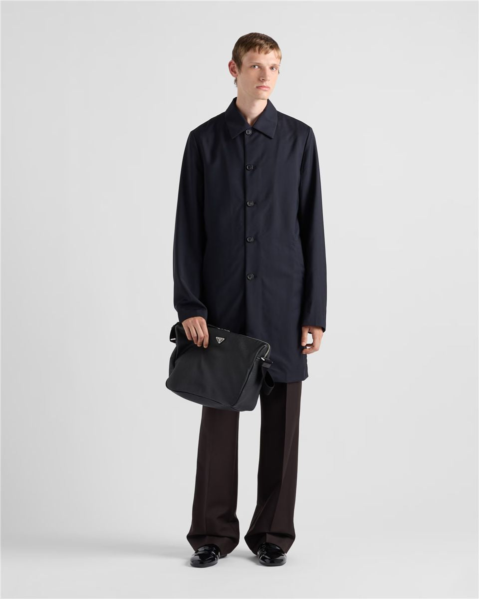 Medium Leather Shoulder Bag-PRADA-Verso