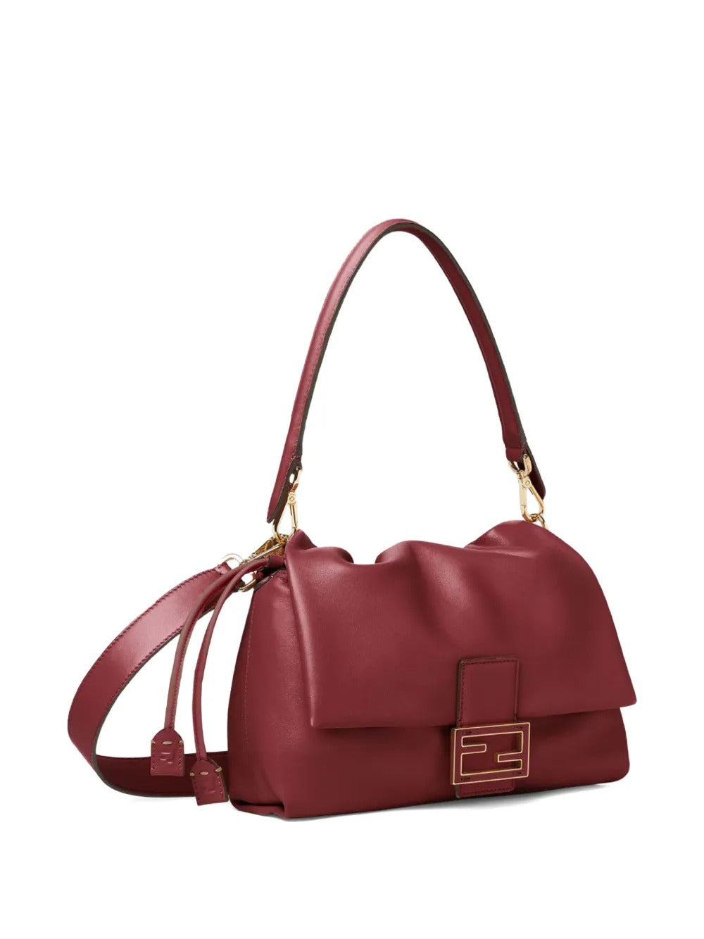 Medium Mamma Baguette FF-buckle Tote Bag-FENDI-Verso