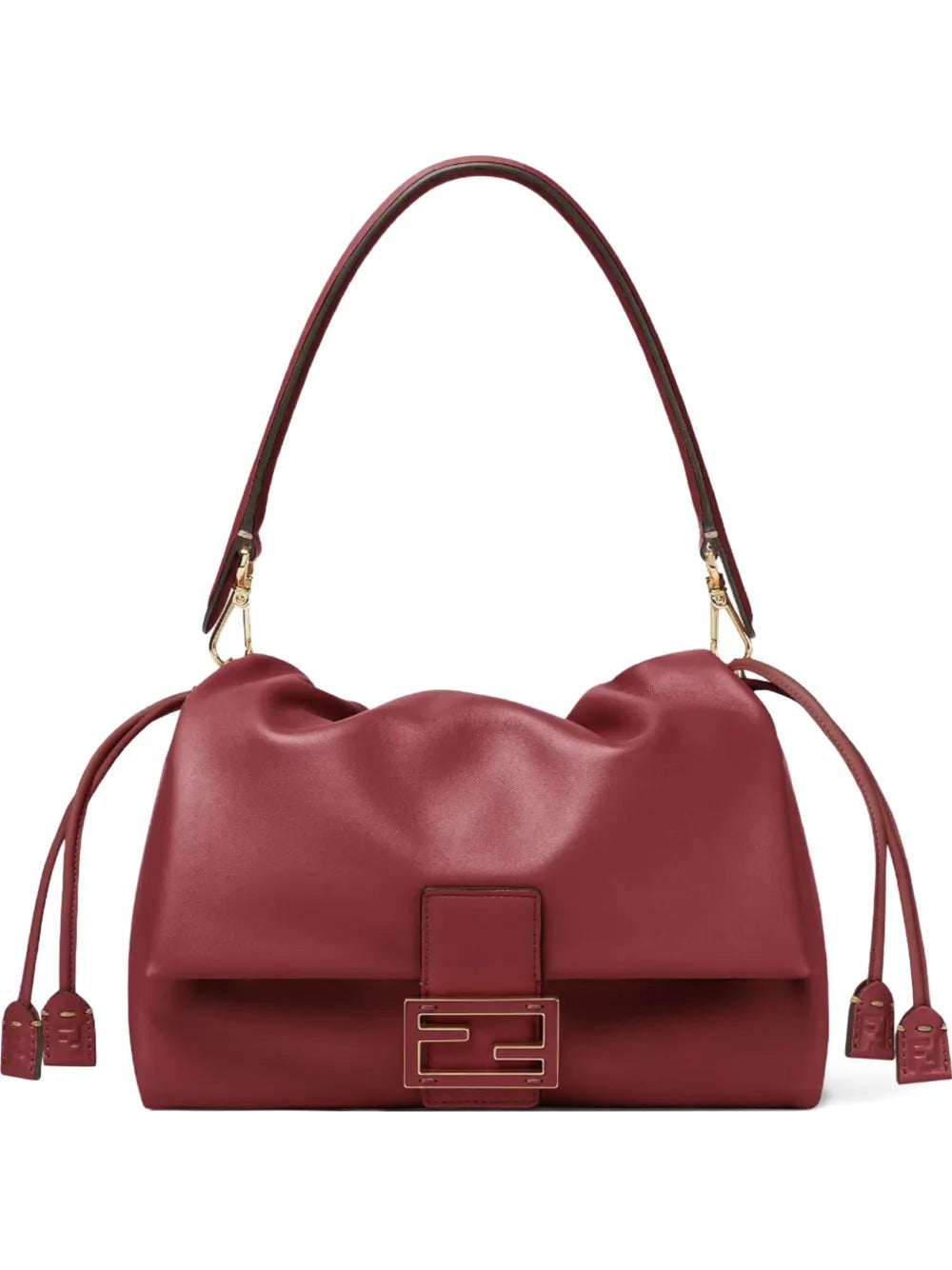 Medium Mamma Baguette FF-buckle Tote Bag-FENDI-Verso