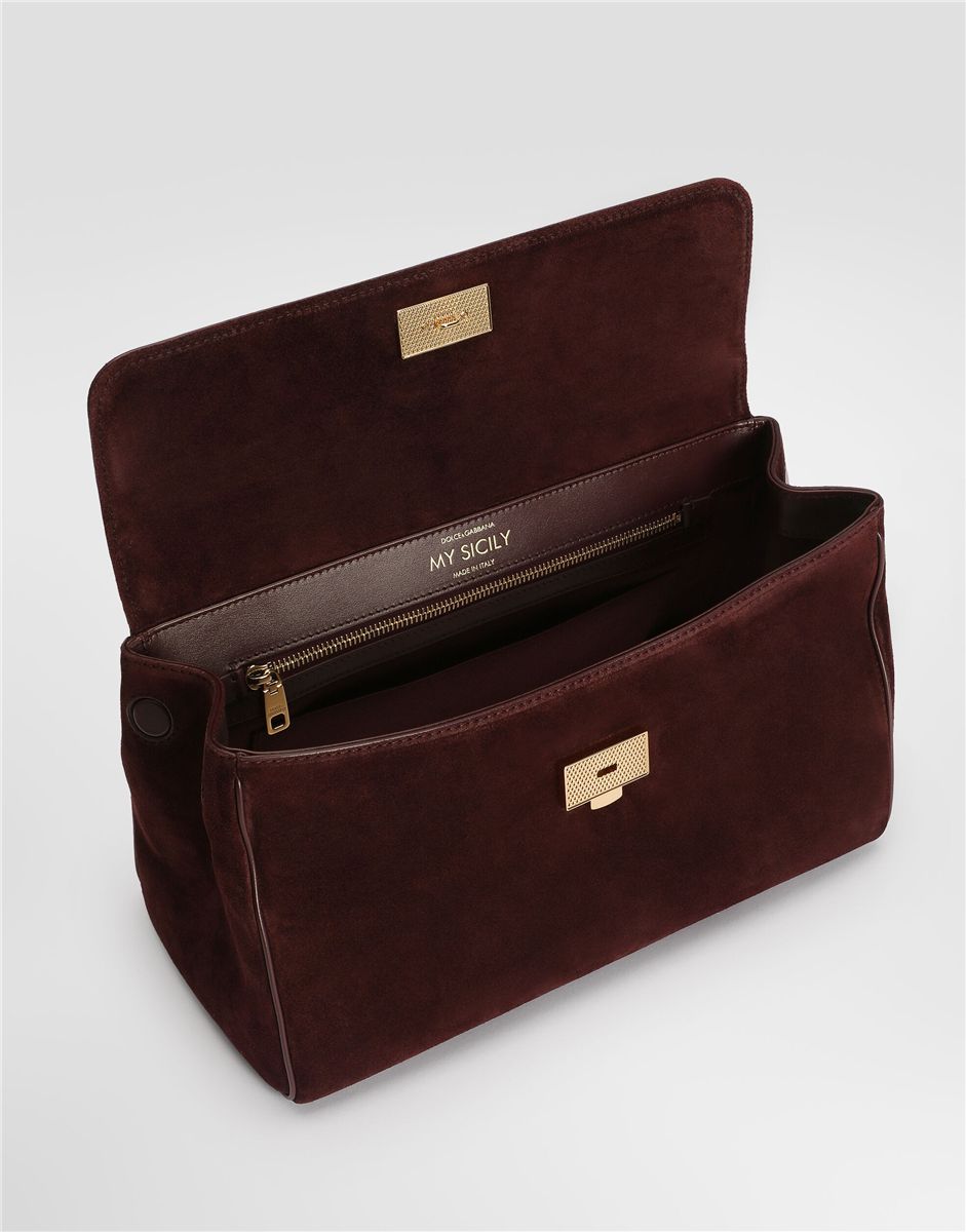 Medium my sicily handbag in split calfskin-DOLCE&GABBANA-Verso