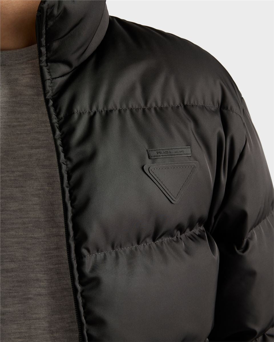 medium-weight re-nylon down jacket-PRADA-Verso