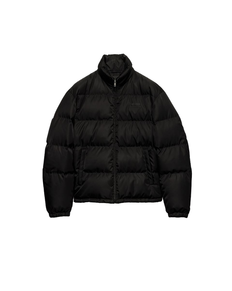 medium-weight re-nylon down jacket-PRADA-Verso