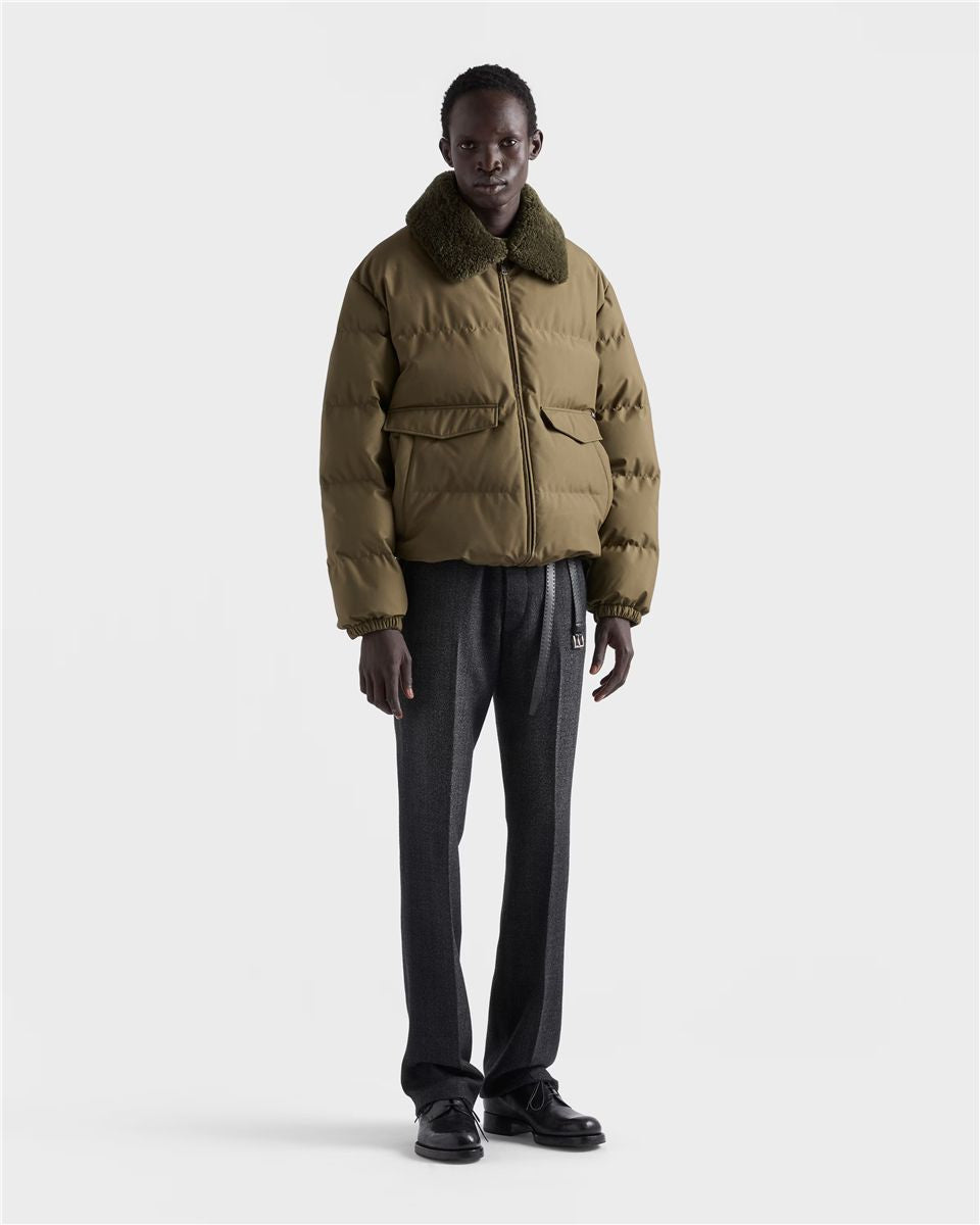 Medium-weight technical fabric down jacket-PRADA-Verso