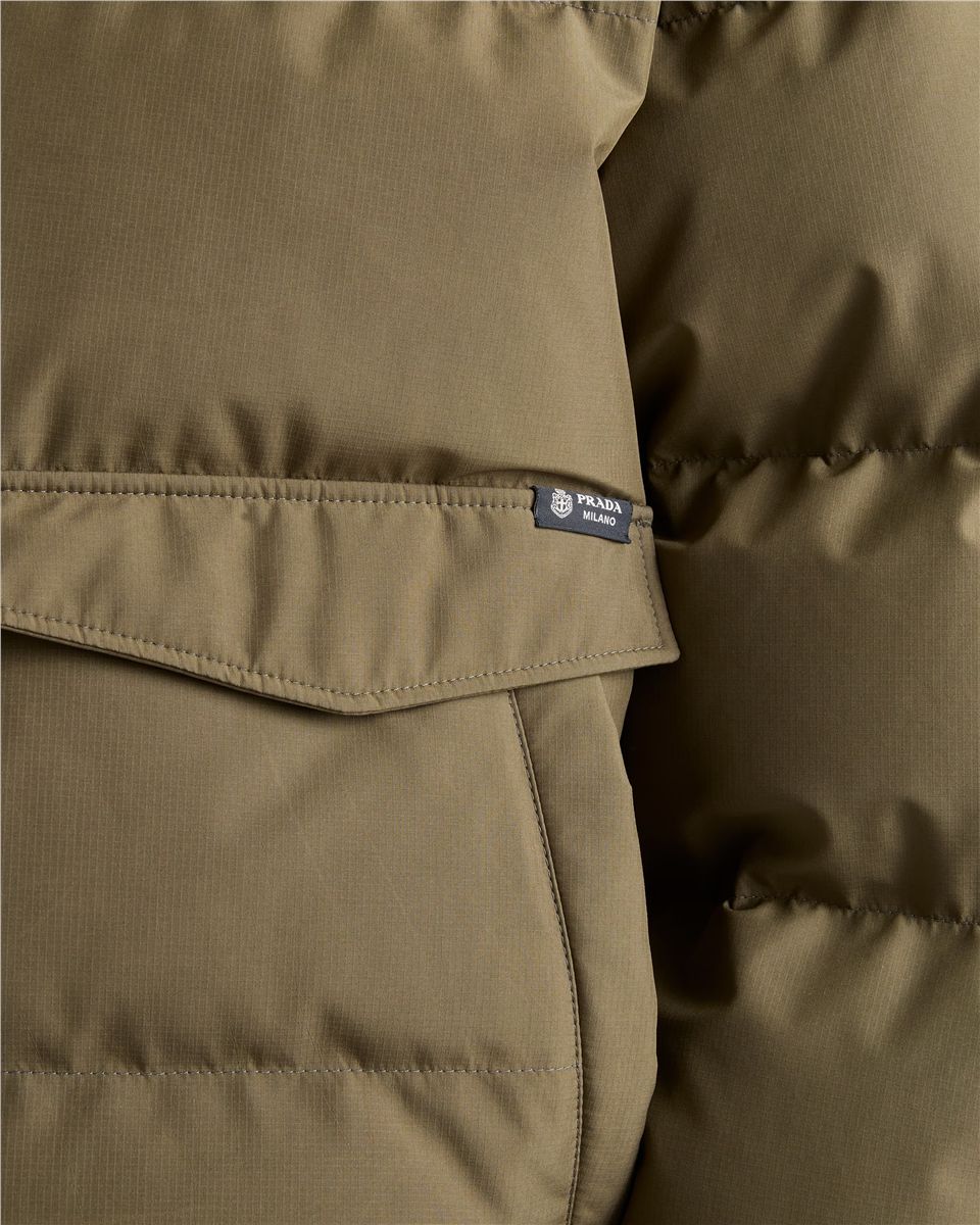 Medium-weight technical fabric down jacket-PRADA-Verso