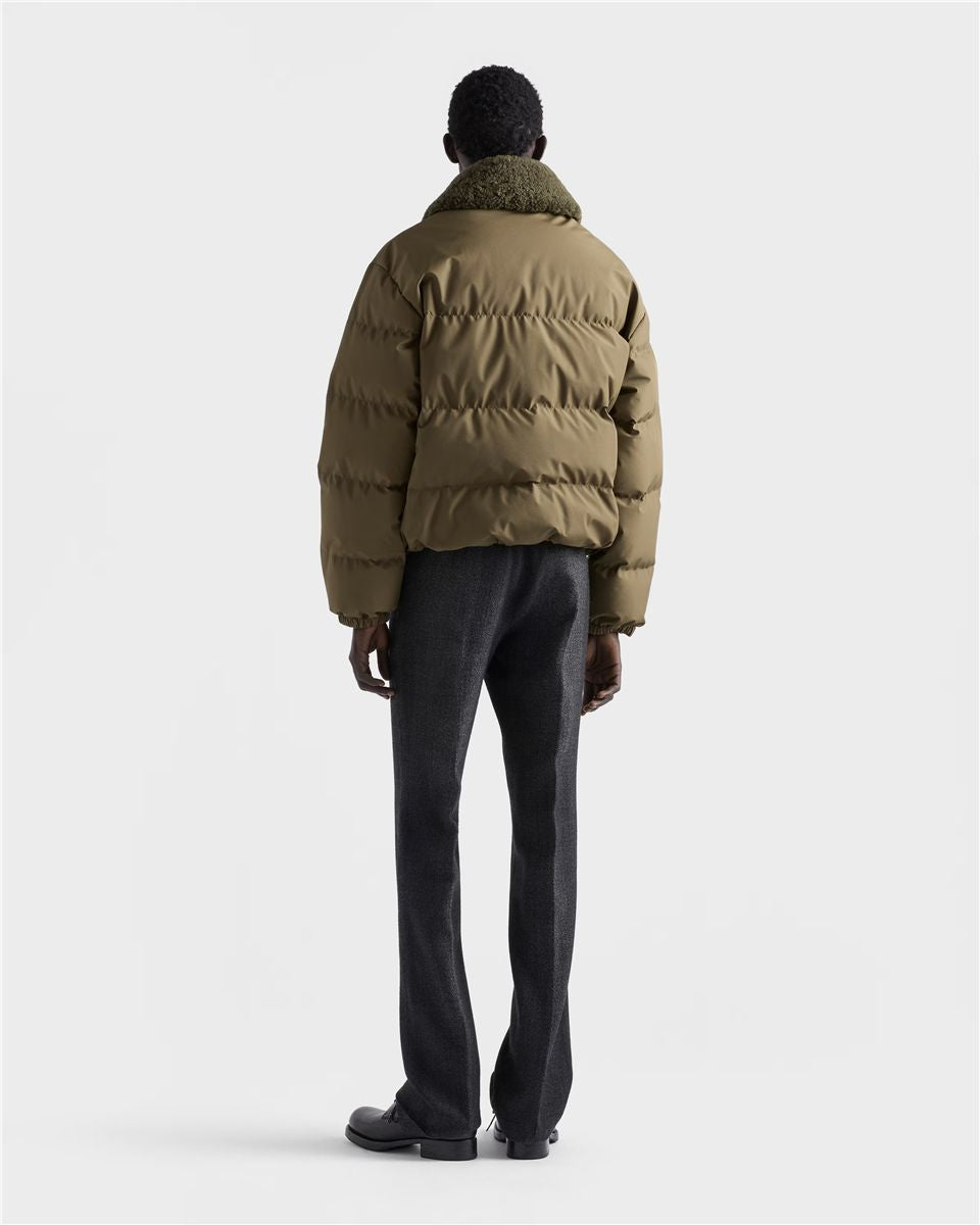 Medium-weight technical fabric down jacket-PRADA-Verso