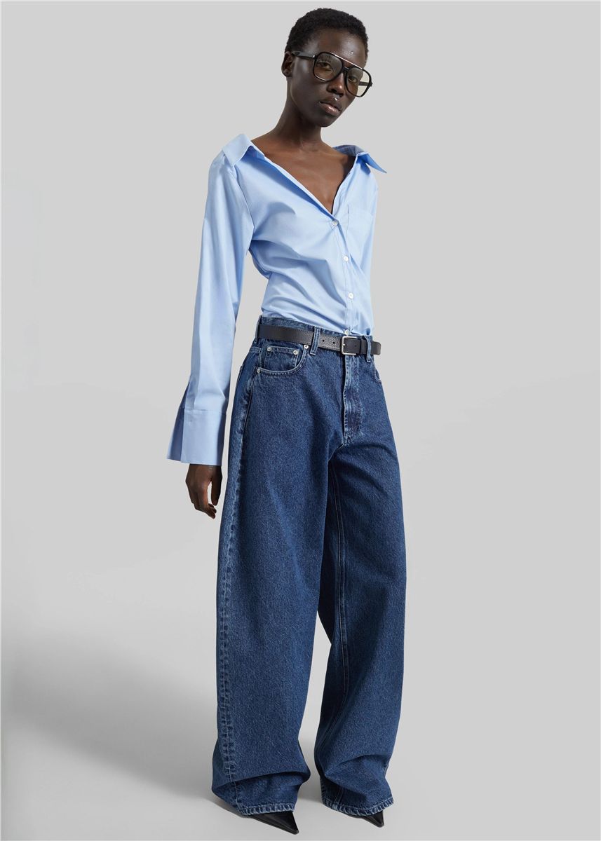 Mela fitted shirt-THE FRANKIE SHOP-Verso
