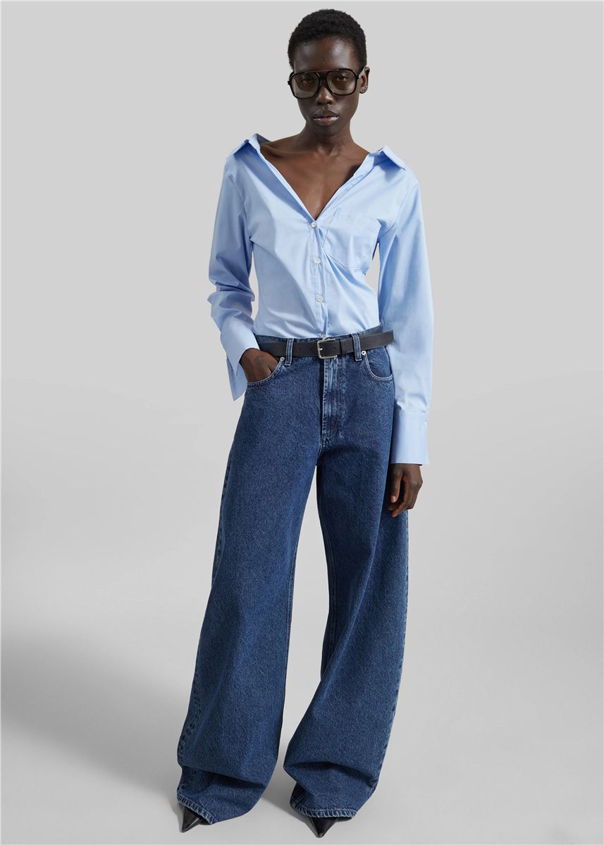Mela fitted shirt-THE FRANKIE SHOP-Verso