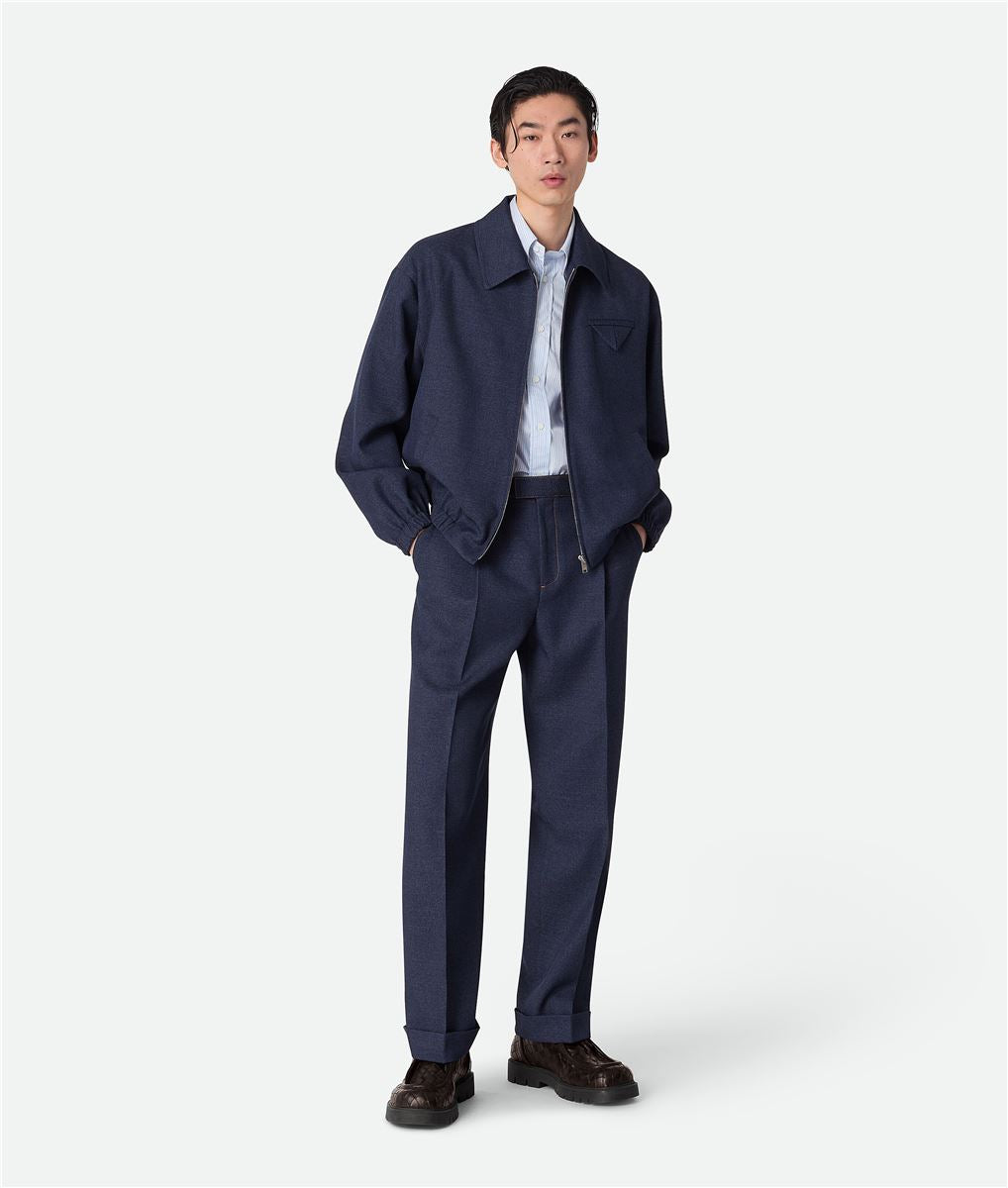 MELANGE WOOL BLOUSON-BOTTEGA VENETA-Verso