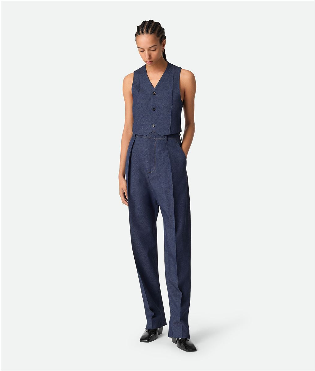 MELANGE WOOL GILET-BOTTEGA VENETA-Verso