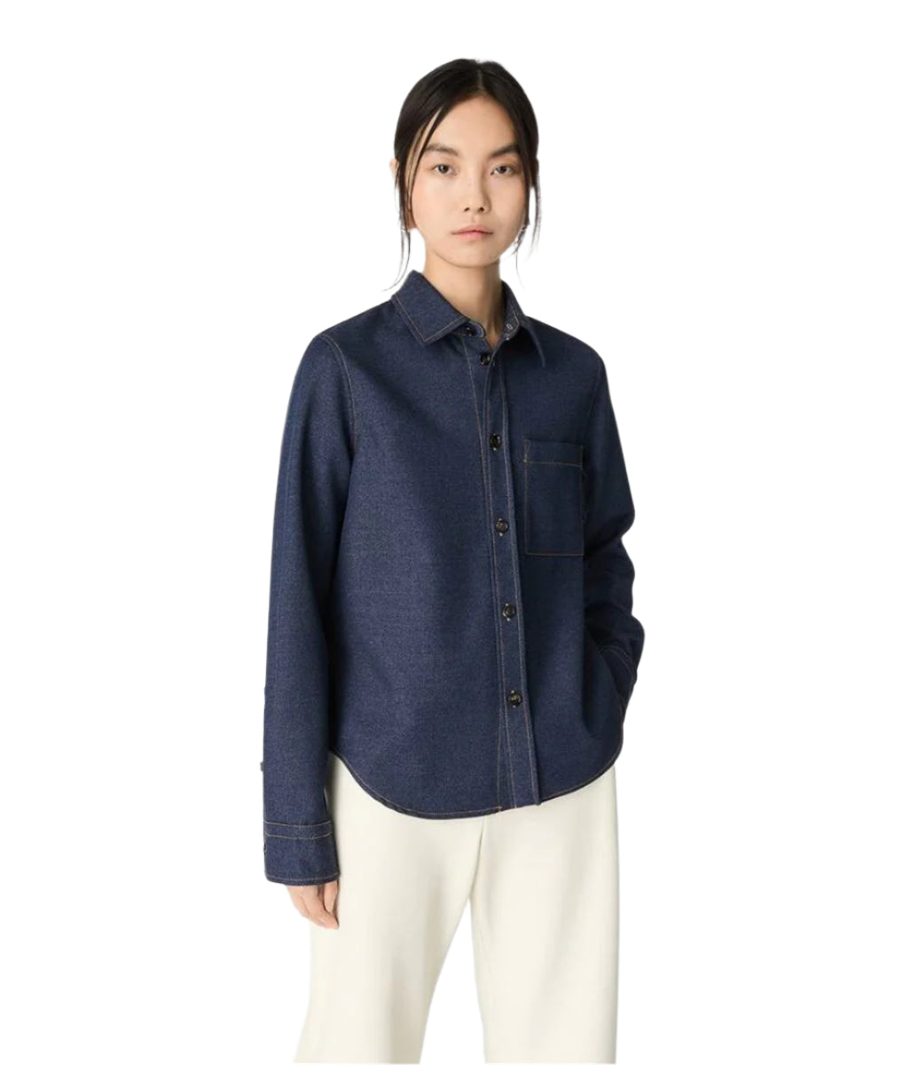 MELANGE WOOL SHIRT-BOTTEGA VENETA-Verso