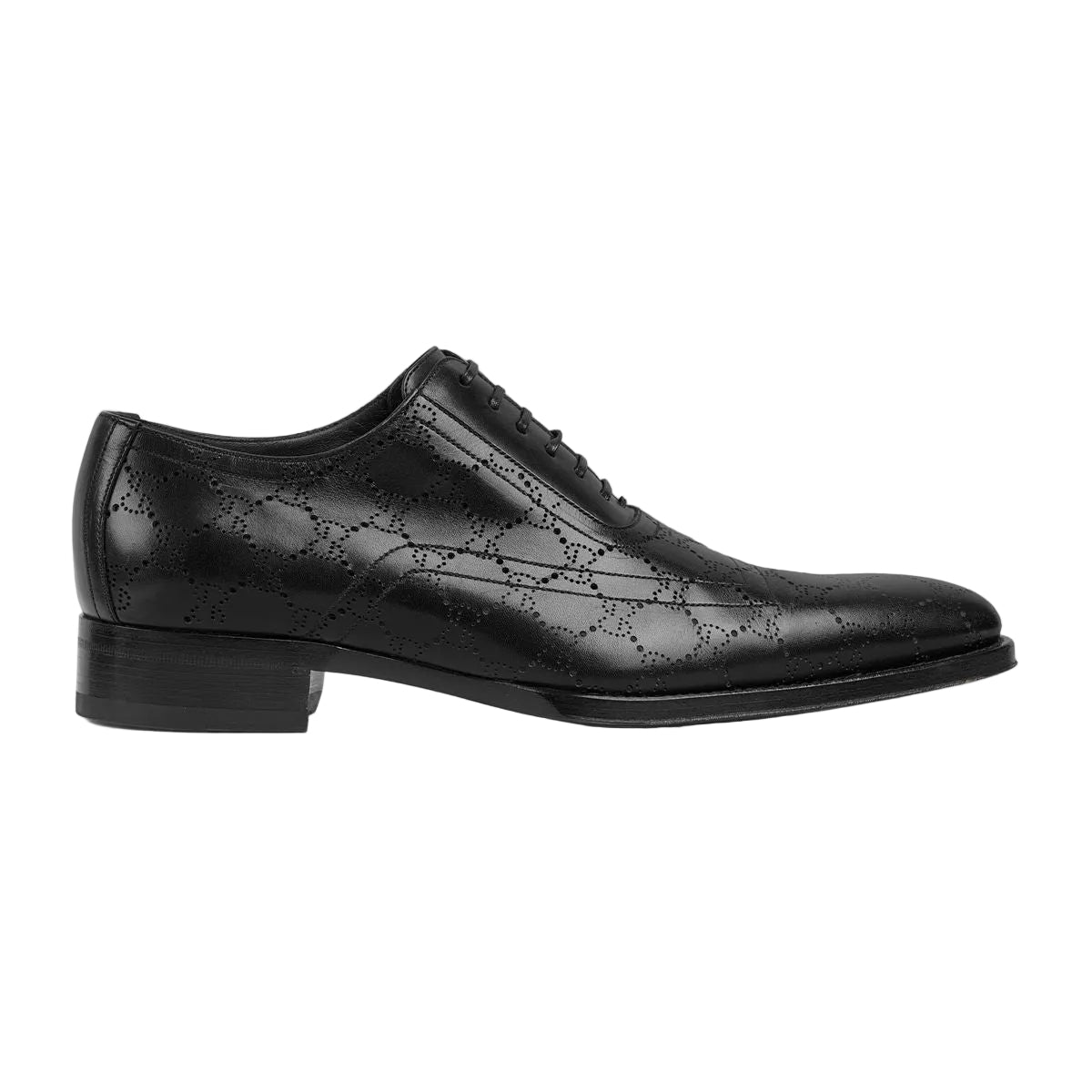 gucci dress men's shoes Men's Lace-up Shoe with Lasered GG