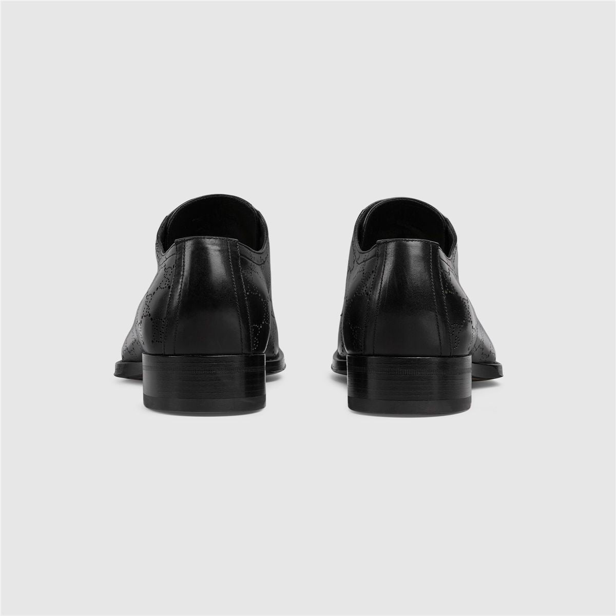 Men's lace-up shoe with lasered gg-GUCCI-Verso