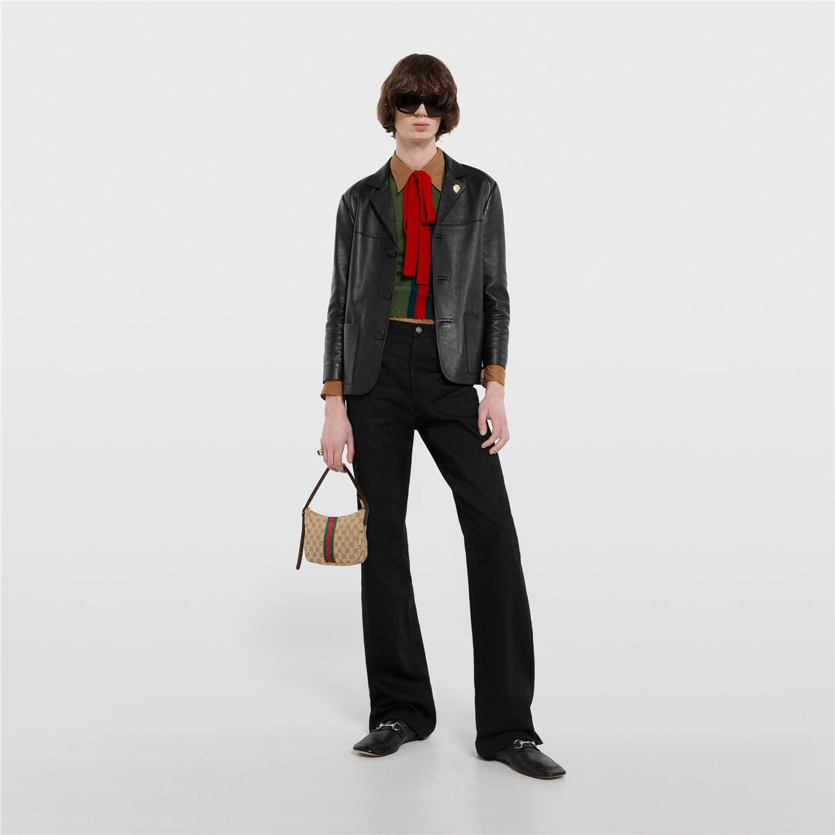 Men's loafer with horsebit-GUCCI-Verso