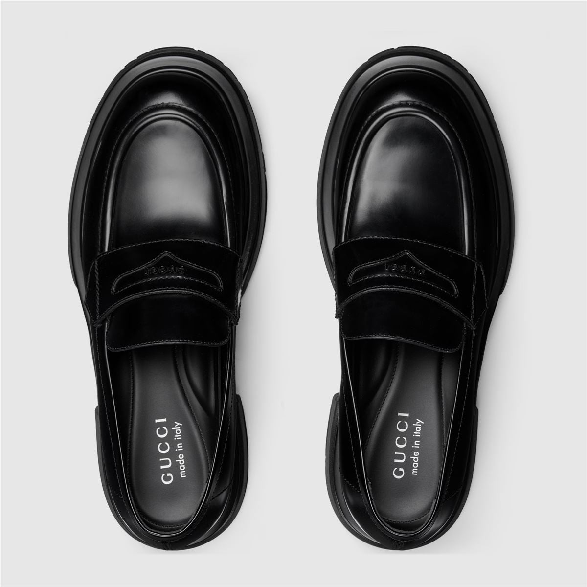 Men's loafer with tonal logo-GUCCI-Verso