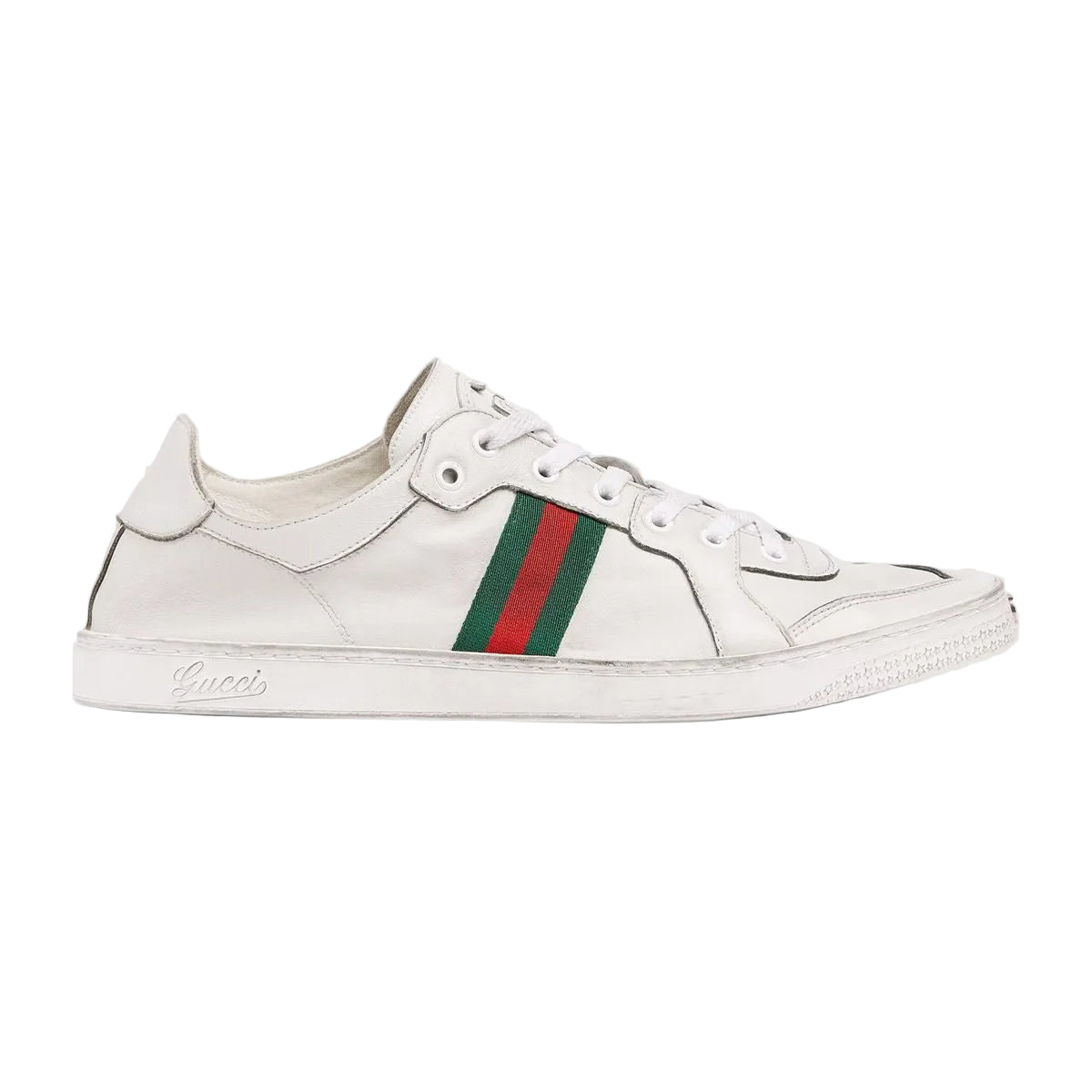 Men's stretch low-top trainer-GUCCI-307915-6-Verso