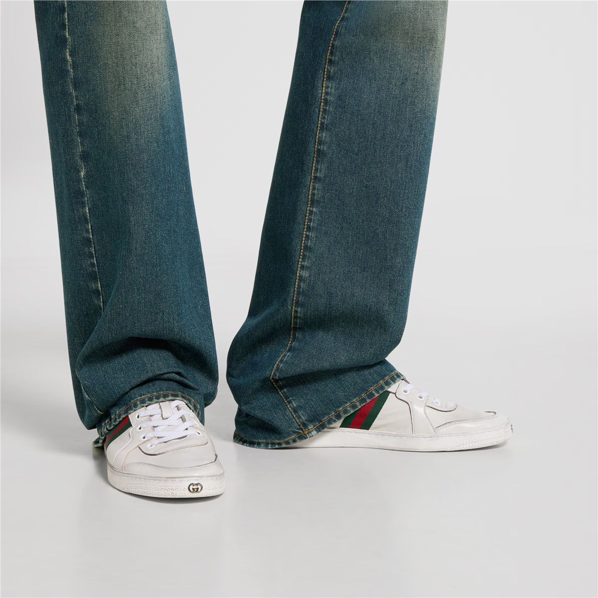 Men's stretch low-top trainer-GUCCI-Verso