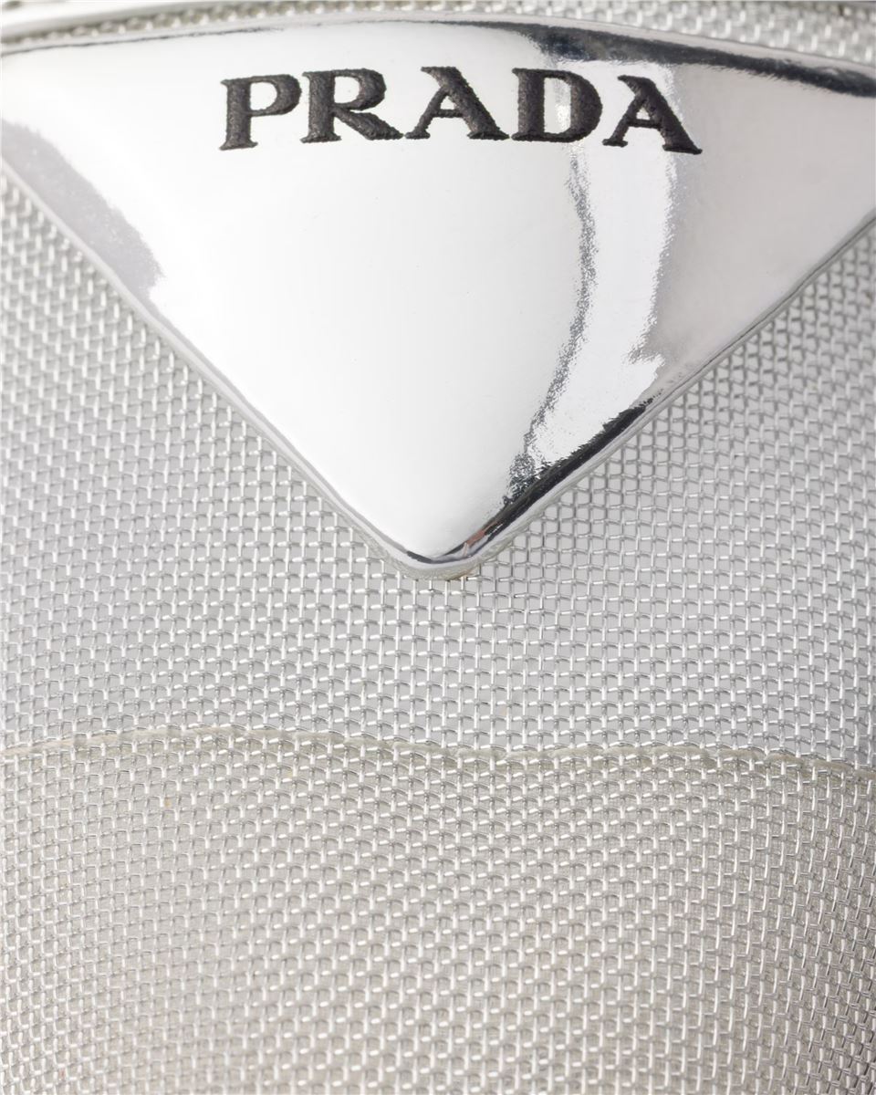 Mesh fabric slingback pumps-PRADA-Verso