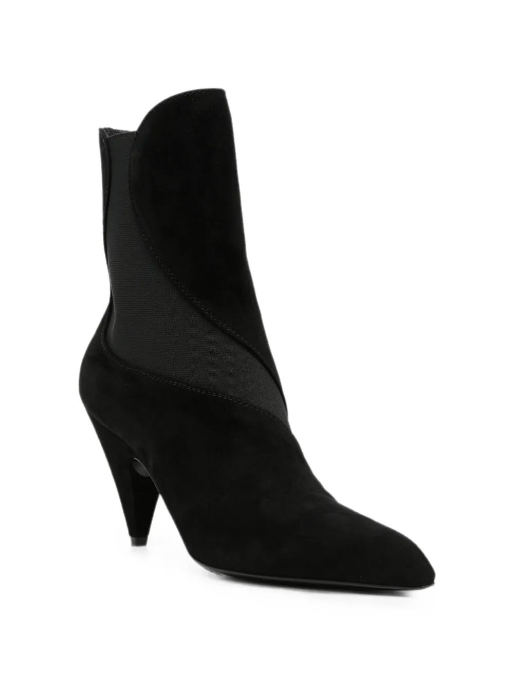 Mesh-insert pointed-toe ankle boots-SERGIO ROSSI-Verso