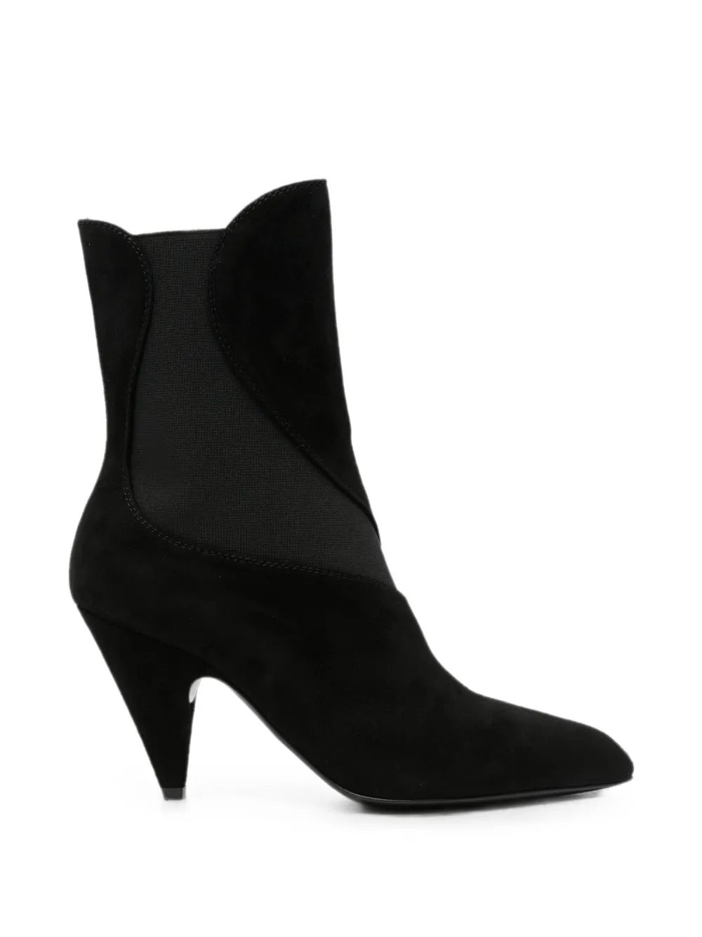 Mesh-insert pointed-toe ankle boots-SERGIO ROSSI-309604-36-Verso