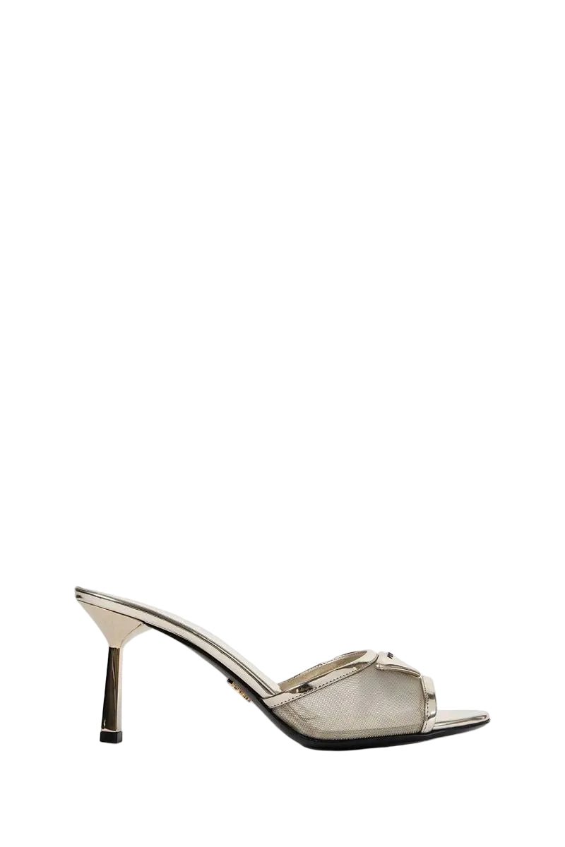 Metallic leather mesh mules-PRADA-305114-36-Verso