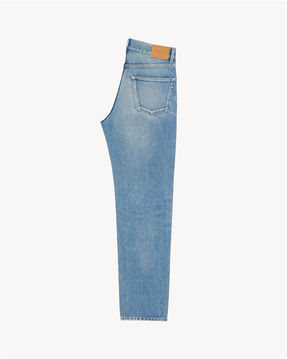 Mick long jeans in indigo ocean denim-SAINT LAURENT-Verso