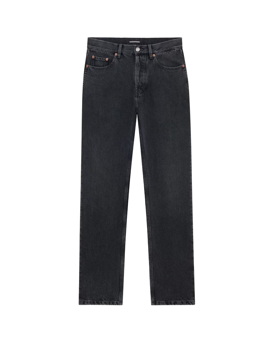 Mick Long Jeans in Westwood Black Denim-SAINT LAURENT-Verso